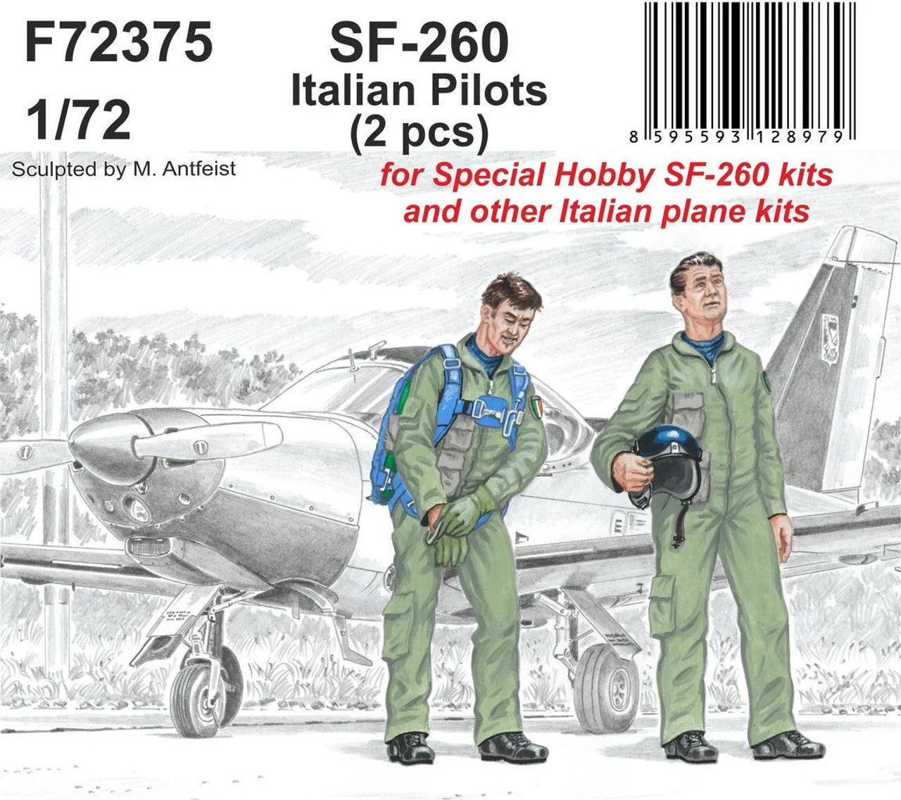 CMK 1/72 SF-260 Italian Pilots Resin Figure Model Kit