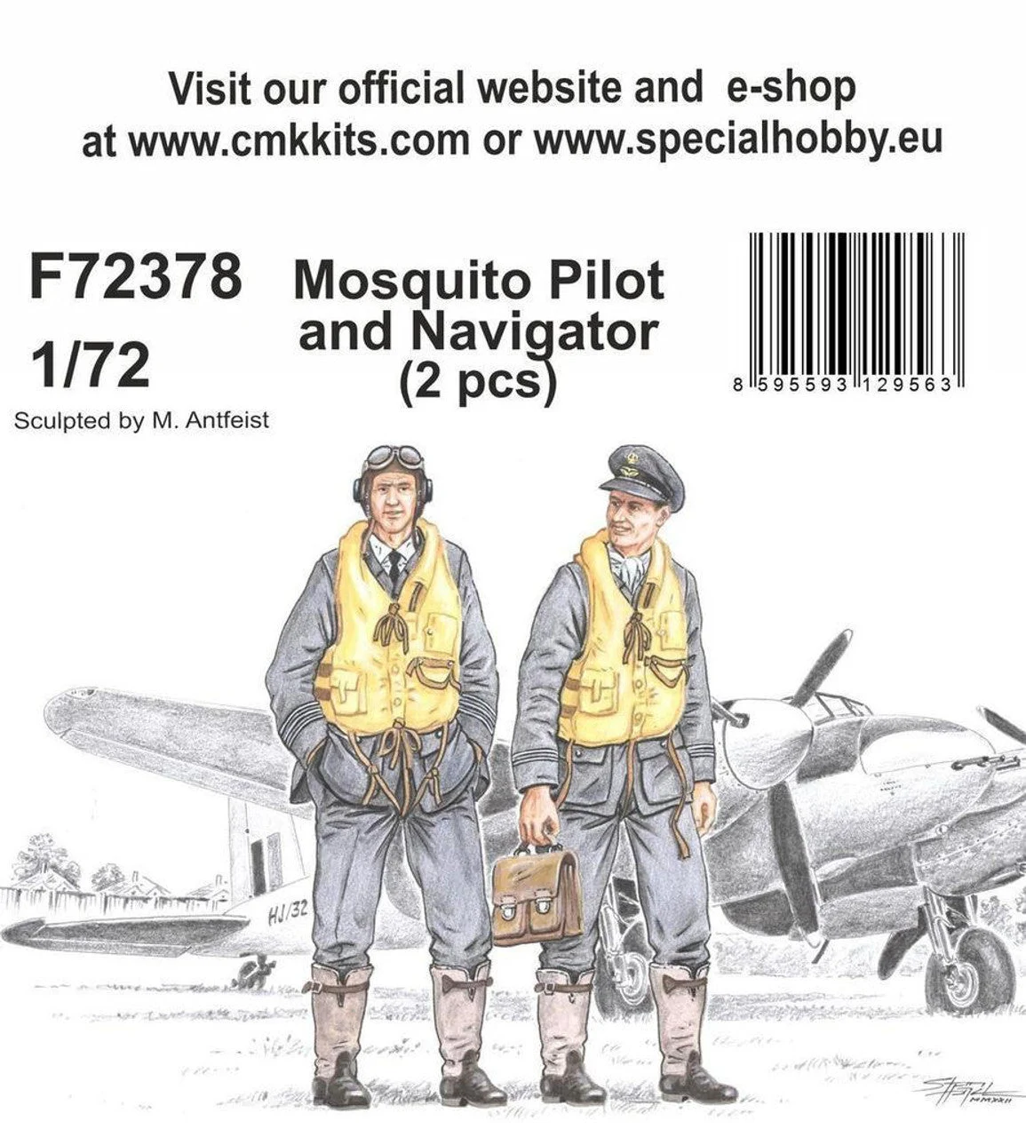 CMK 1/72 Mosquito Pilot and Navigator Resin Figure Model Kit