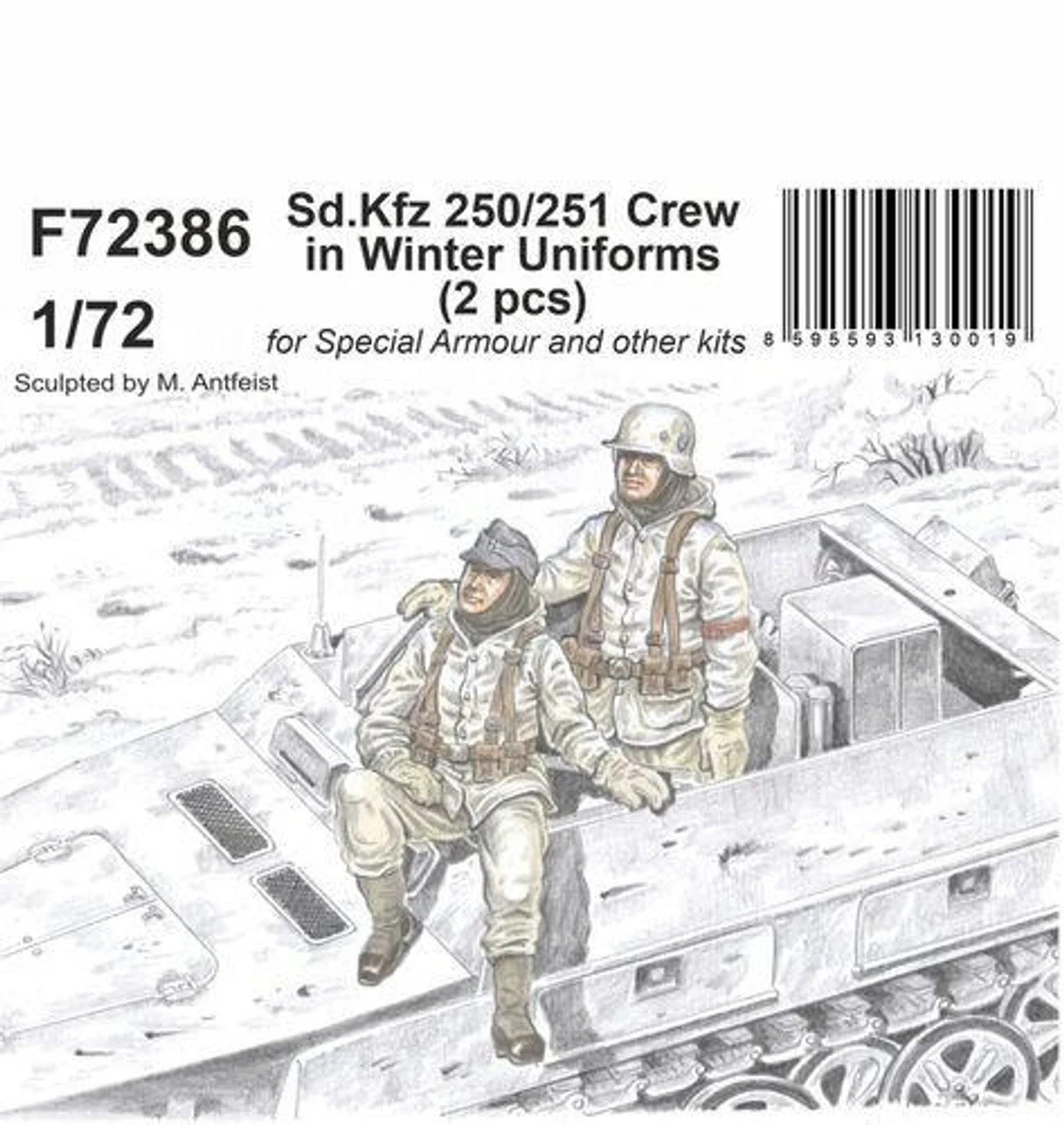 CMK 1/72 Sd.Kfz 250/251 Crew in Winter Uniforms
