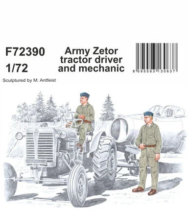 1/72 CMK Army Zetor tractor driver and mechanic