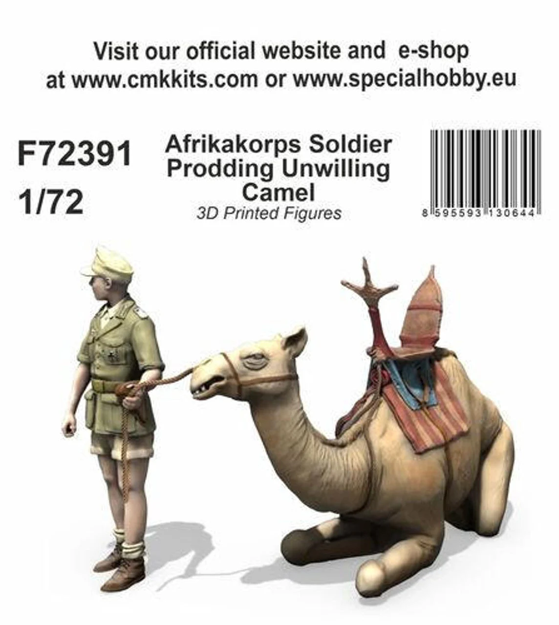 CMK 1/72 Afrikakorps Soldier Prodding Unwilling Camel