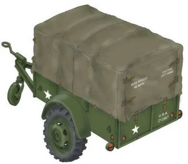 1/72 CMK WW.II US Cargo Trailer Ben Hur Resin