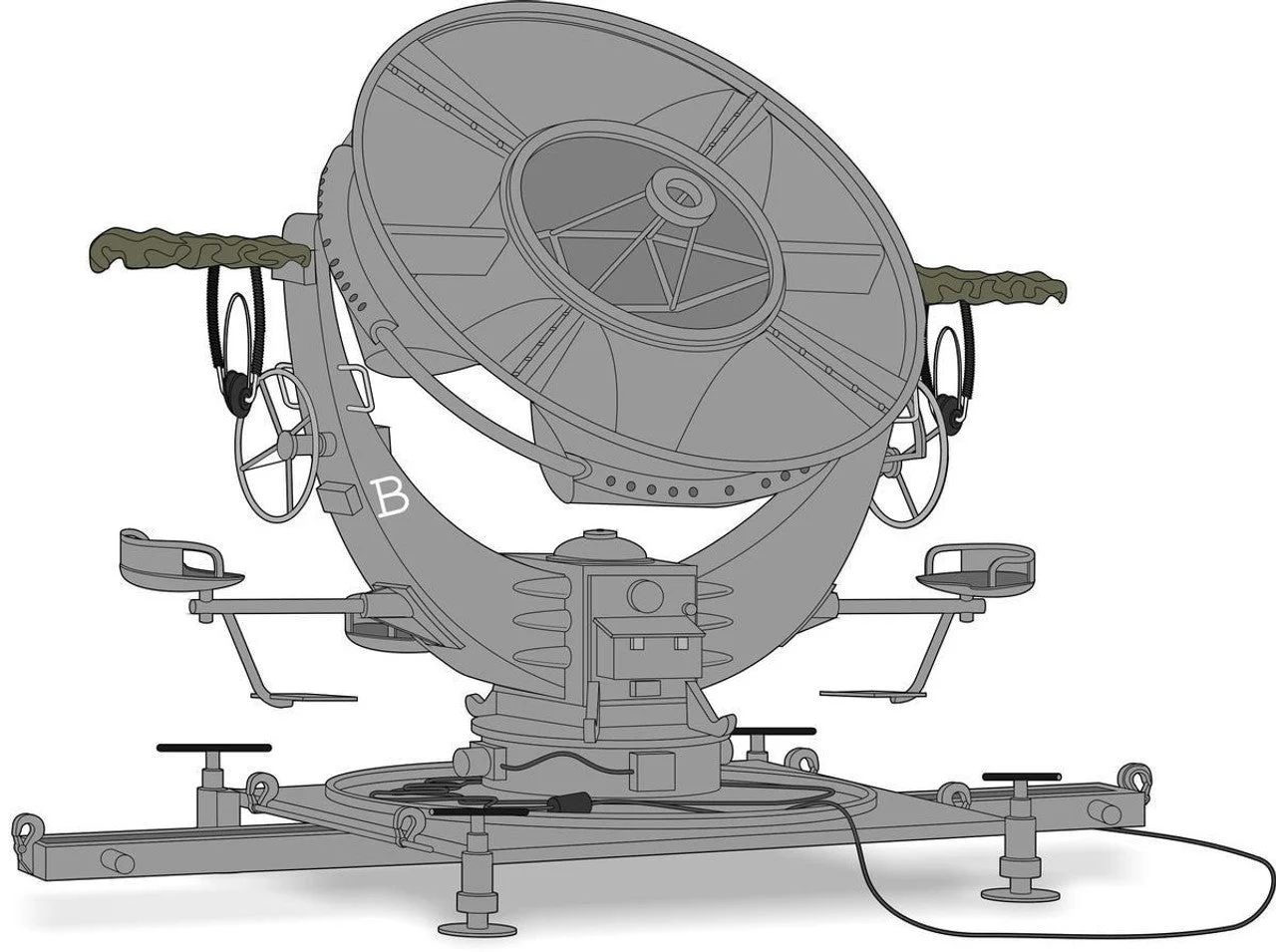 CMK 1/72 CMK Ringtrichter Richtungshorer Horchgert (RRH) German WW2 Acoustic Monitoring Device Resin