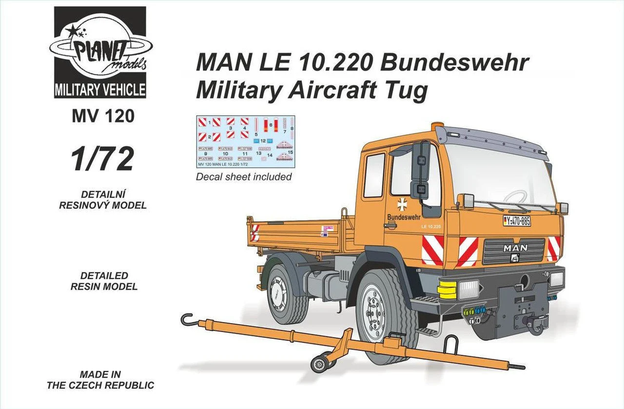 CMK 1/72 CMK MAN LE 10.220 Bundeswehr Military Aircraft Tug All Resin Kit Resin
