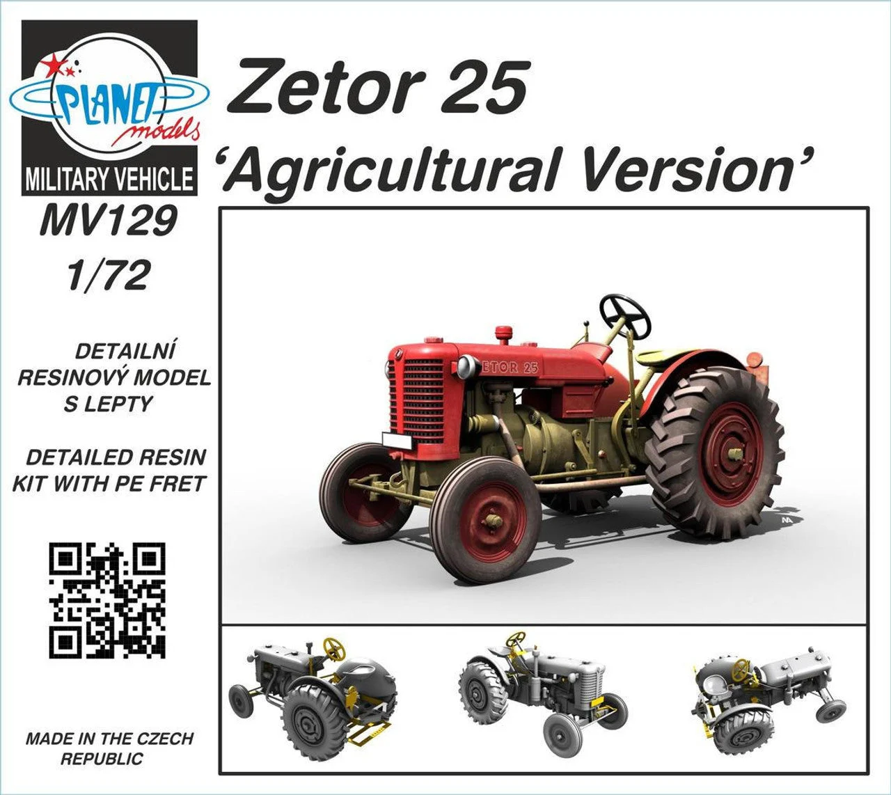 CMK 1/72 CMK Zetor 25 Agricultural Version Resin