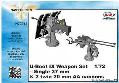 1/72 CMK U-Boot IX Weapon Set for REV Resin
