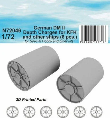 1/72 CMK German DM II Depth Charges (6 pcs.) for KFK and other ships / for Special Navy kit
