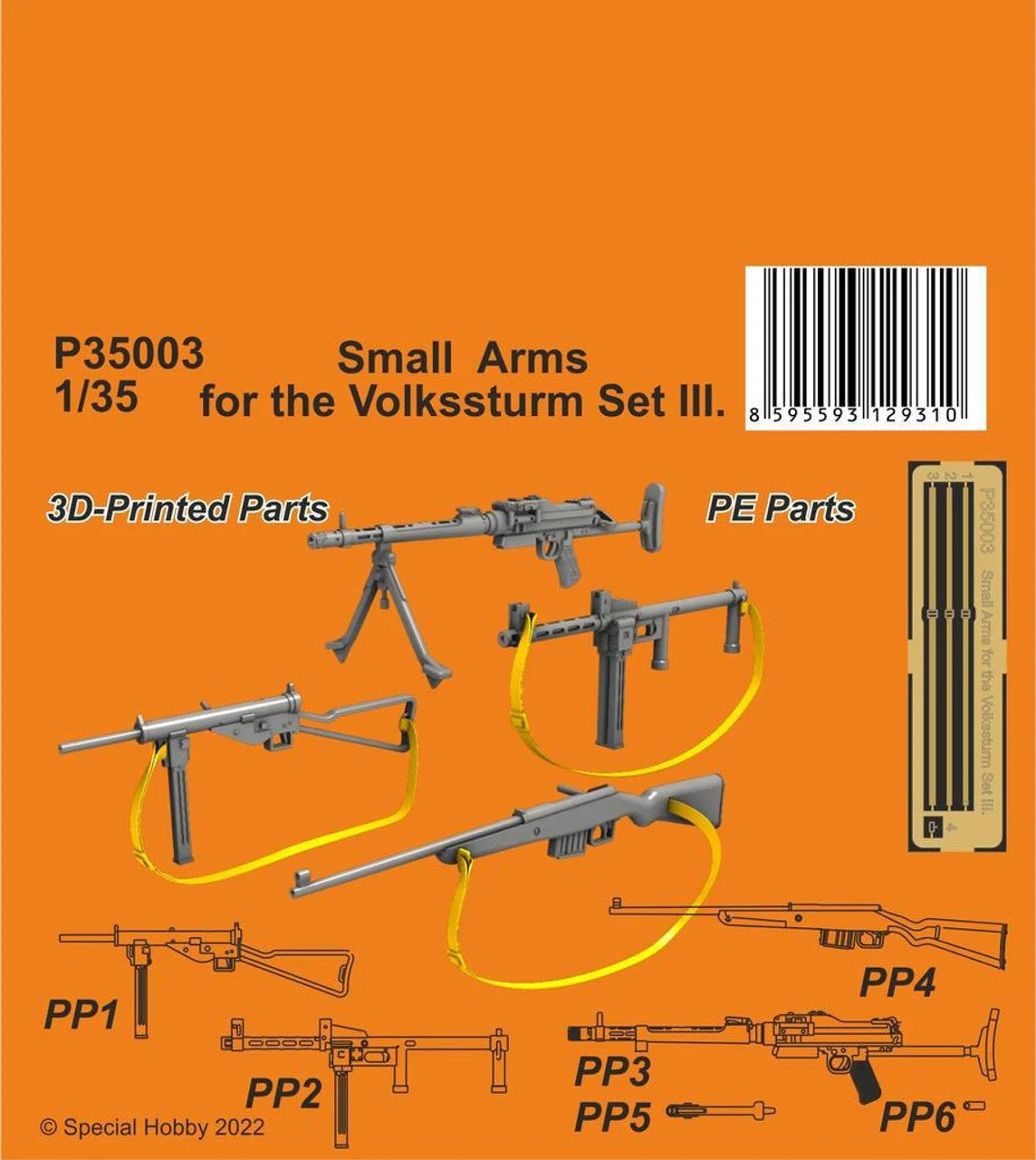 CMK 1/35 CMK Small Arms for the Volkssturm Set III. 1/35 Resin