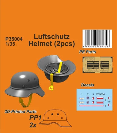 1/35 CMK Luftschutz Helmet (2pcs) 1/35 Resin