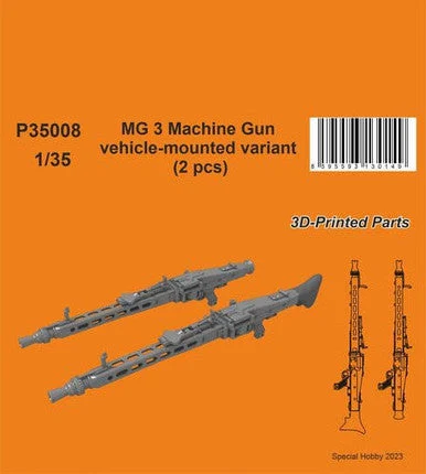 1/35 CMK MG 3 Machine Gun - vehicle-mounted variant (2 pcs)