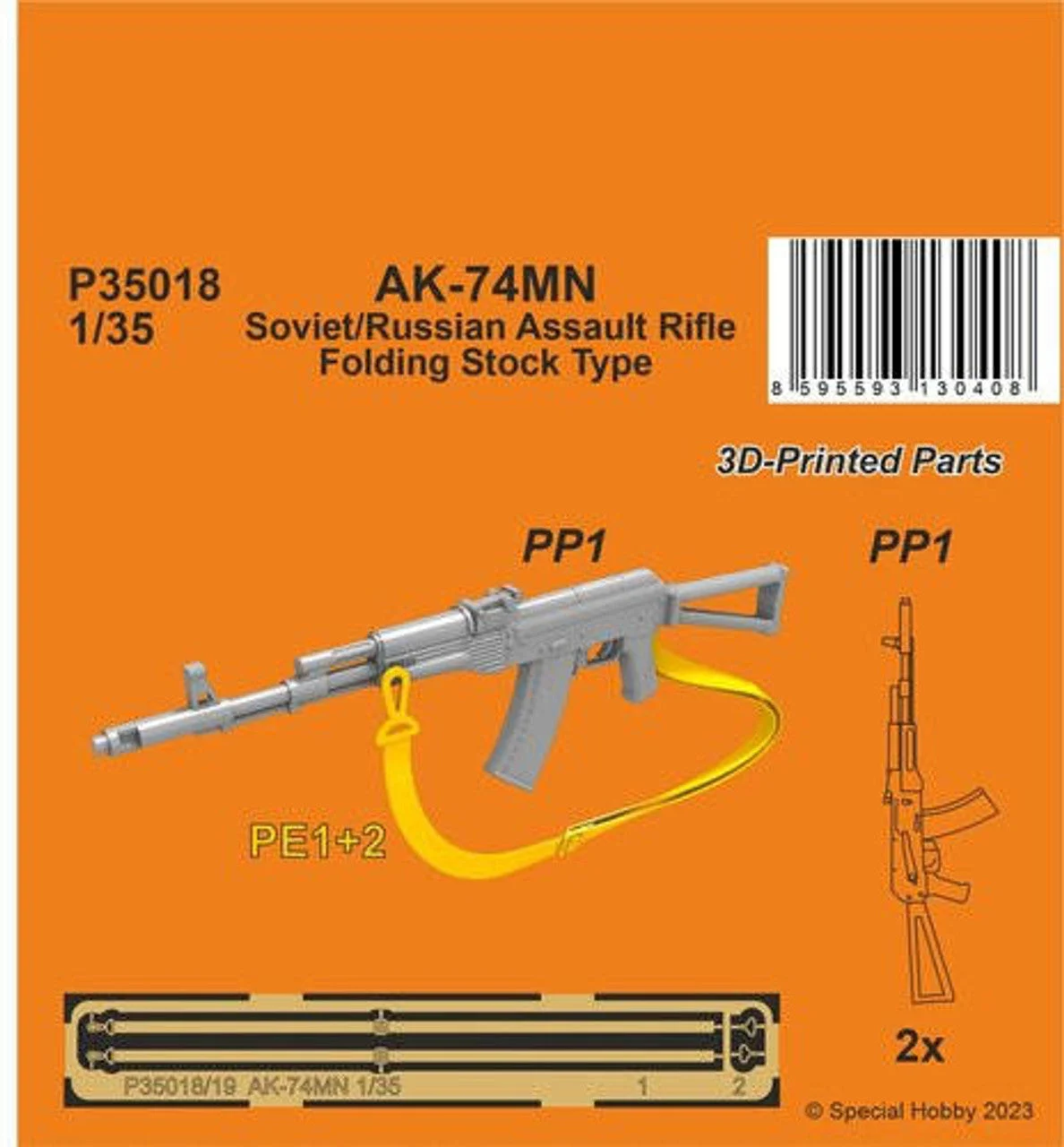 CMK 1/35 CMK AK-74MN Soviet/Russian Assault Rifle / Folding Stock Type (2 pcs.)