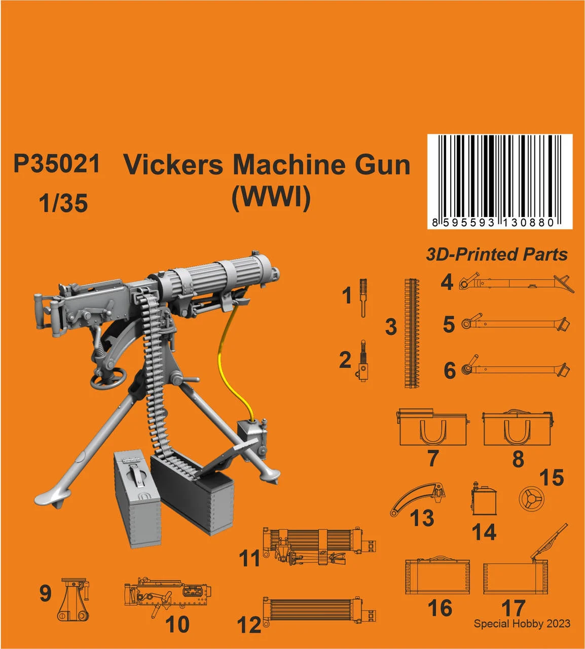 Special Hobby 1/35 CMK Vickers Machine Gun (WWI)