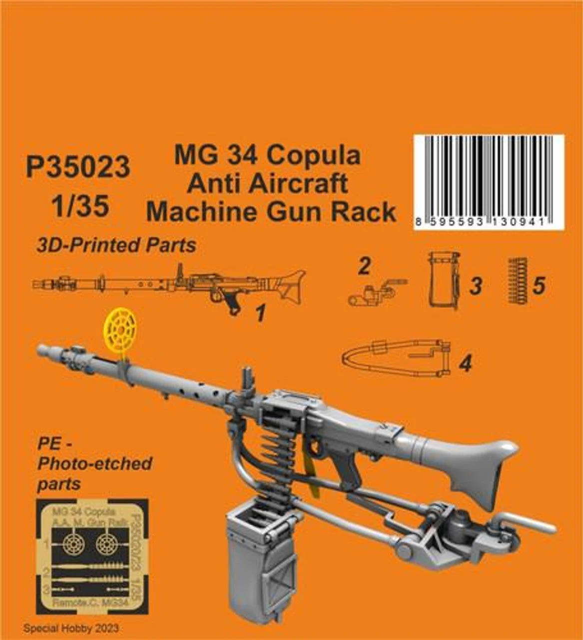 Special Hobby 1/35 CMK MG 34 Copula Anti Aircraft Machine Gun Ralk (2 pcs.)