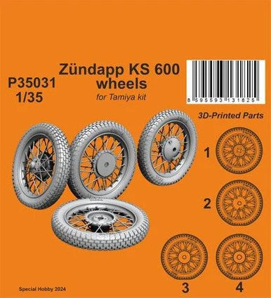 1/35 CMK Zundapp KS 600 Wheels