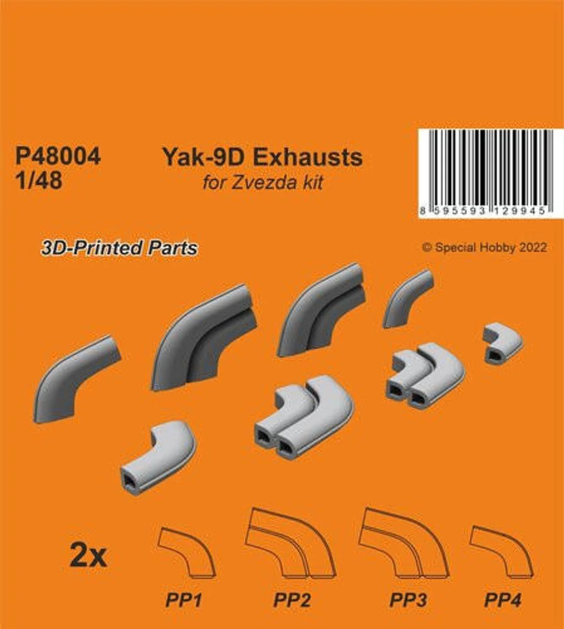 CMK 1/48 CMK Yak9D Exhausts