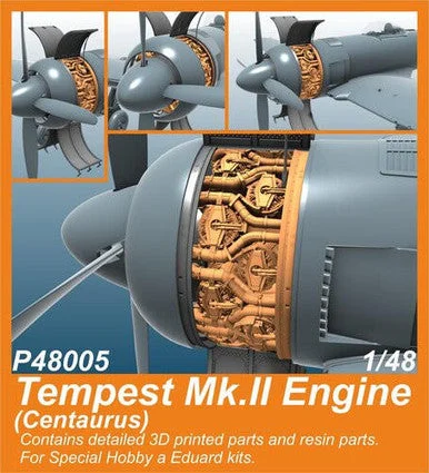 1/48 CMK Tempest Mk.II Engine (Centaurus) / for SH and Eduard kits