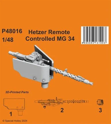 1/48 CMK Hetzer Remote Controlled MG 34