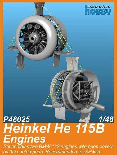 1/48 CMK Heinkel He 115B Engines / for CMK kits