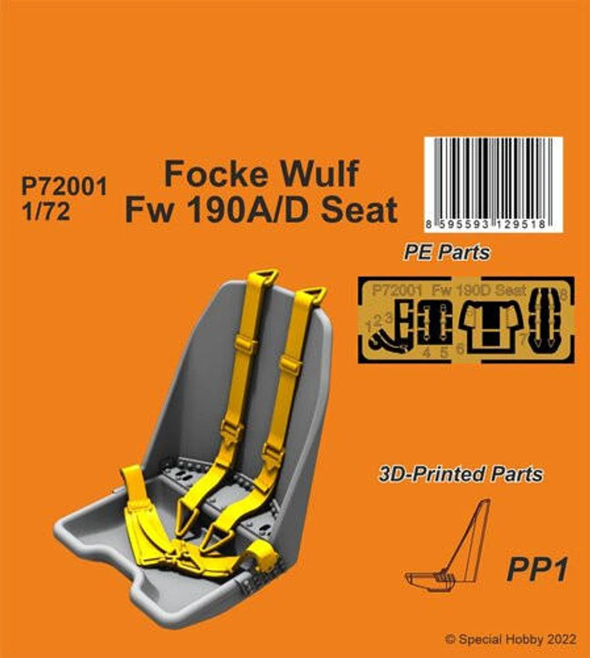 CMK 1/72 CMK Focke Wulf Fw 190A/D Seat
