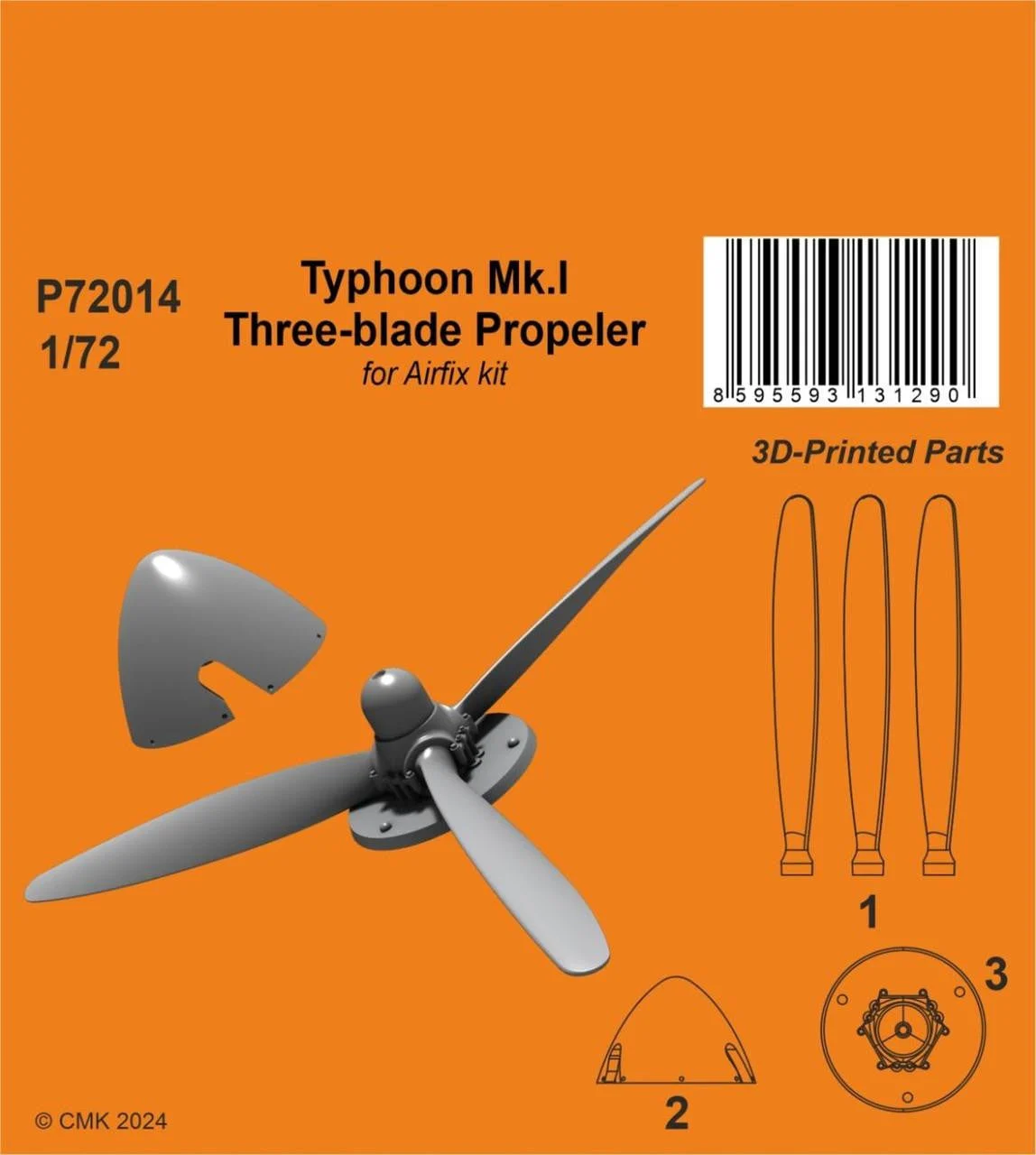 CMK 1/72 CMK Typhoon Mk.I Three-blade Propeller