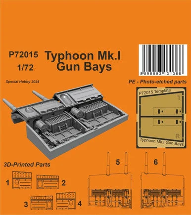 1/72 CMK Typhoon Mk.I Gun Bays Correction Setfor Airfix kit