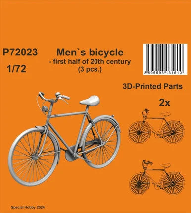 1/72 CMK Mens bicycle - first half of 20th century (3 pcs.)
