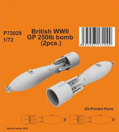 1/72 CMK British WWII GP 250lb bomb (2pcs.)