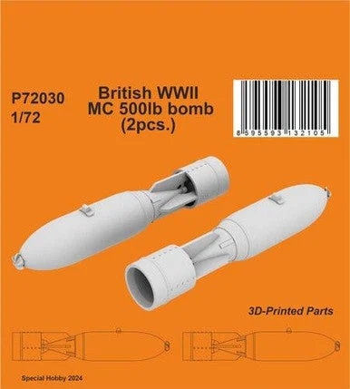 1/72 CMK British WWII MC 500lb bomb Mk.IV (2pcs.)