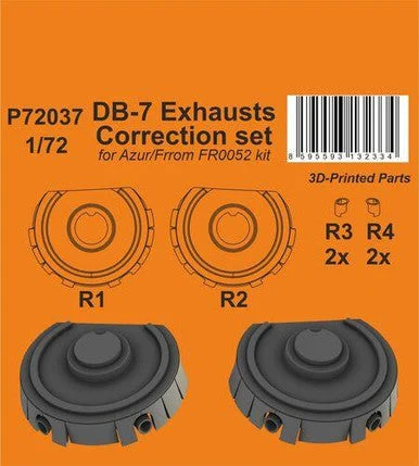 1/72 CMK DB-7 Exhausts Correction set / for Azur/Frrom kit