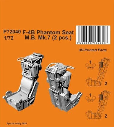 1/72 CMK F-4B Phantom Seat - M.B. Mk.7 (2 pcs.)