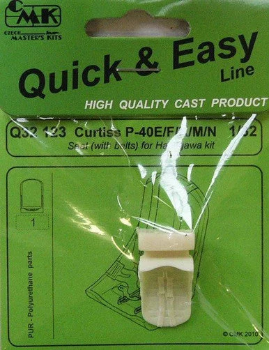 1/32 CMK Curtiss P-40E Seat for HAS Resin