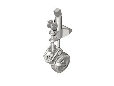 1/32 CMK P-51D Mustang Tail Wheel with Strengthened leg. for Revell kit Resin