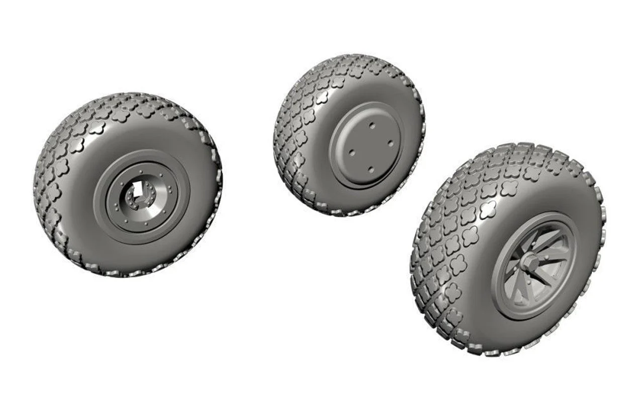 CMK 1/72 CMK P-40 Wheels Cross Tread for Special Hobby kit Resin