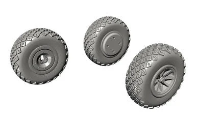 1/72 CMK P-40 Wheels Diamond and Hole Tread for Special Hobby Resin