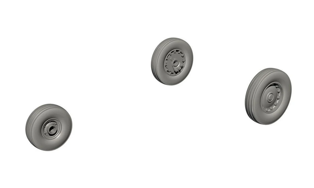 CMK 1/72 CMK A-4C(late) and later Skyhawk Wheels (late type with plain hubs). for Fujimi. Hasegawa kits Resin