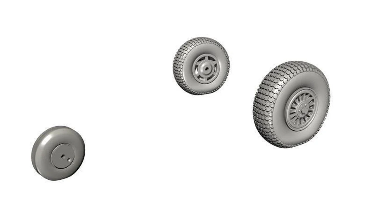CMK 1/72 CMK Vampire Mk.5/9/T.11Mainwheels and Nosewheel for Special Hobby/Airfix kit Resin