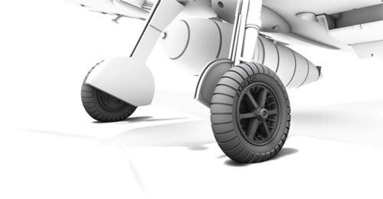 CMK 1/72 CMK Messerschmitt Bf 109E Wheels Resin