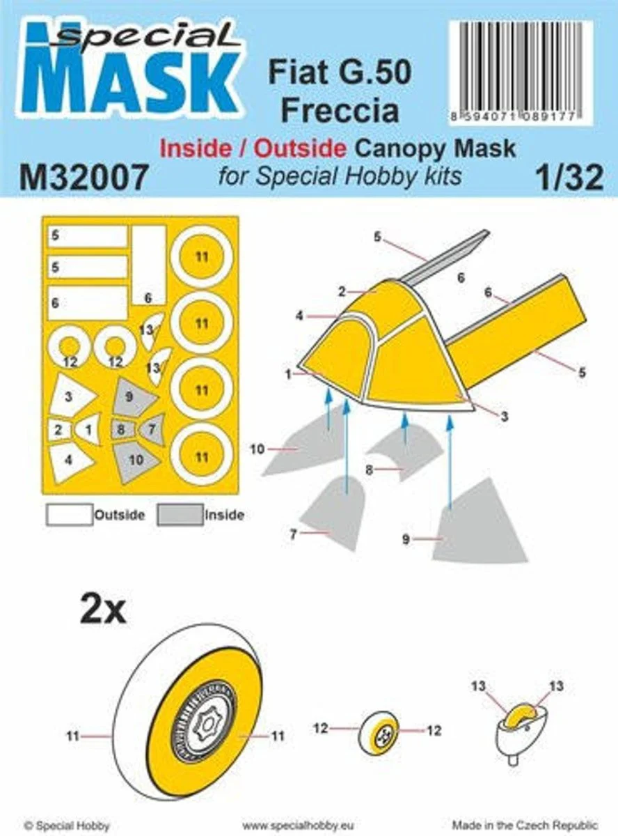 CMK 1/32 CMK Fiat G.50 Freccia MASK