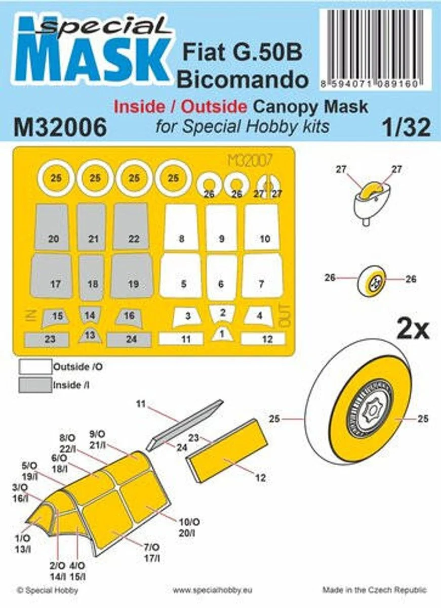 CMK 1/32 CMK Fiat G.50B Bicomando MASK