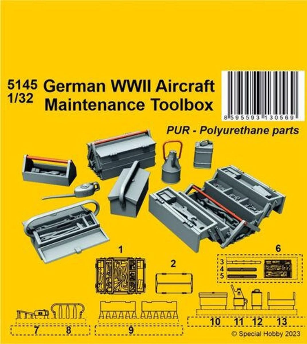 CMK 1/32 CMK German WWII Aircraft Maintenance Toolbox