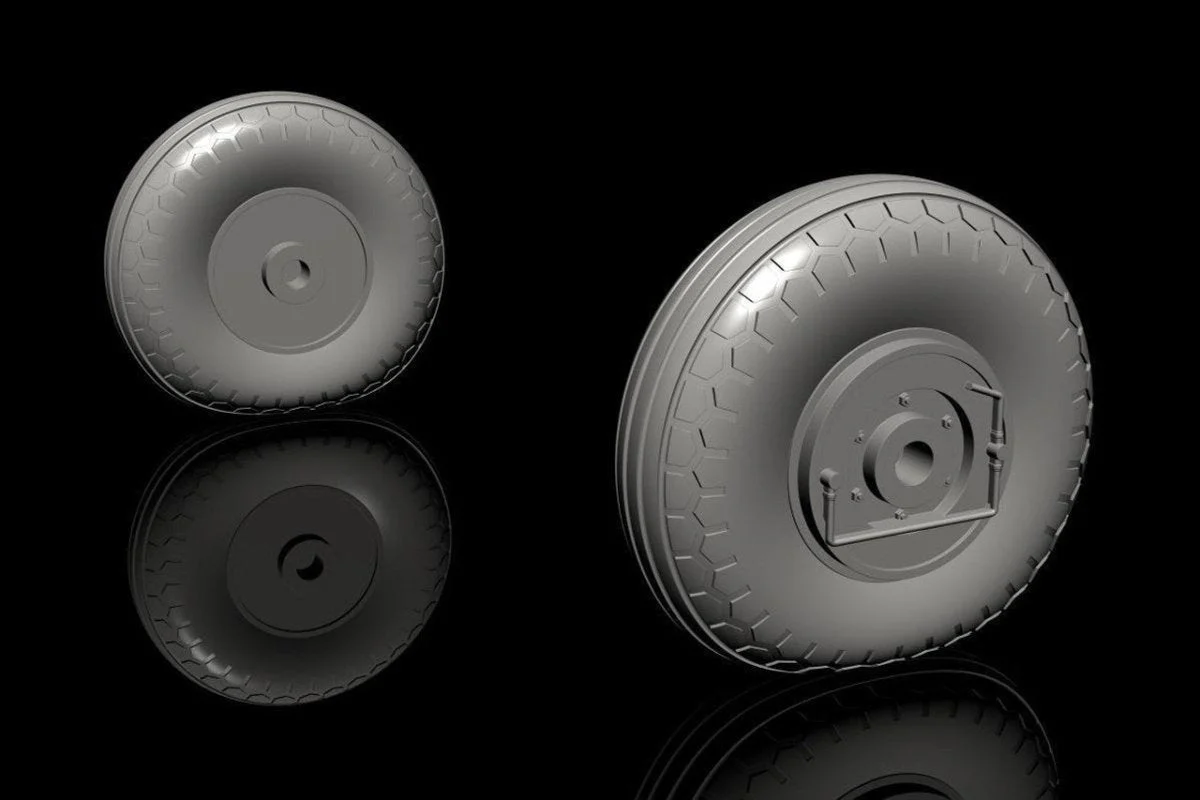 CMK 1/32 CMK IAR-80A/81 Mid Production Mainwheels for Special Hobby kit Resin