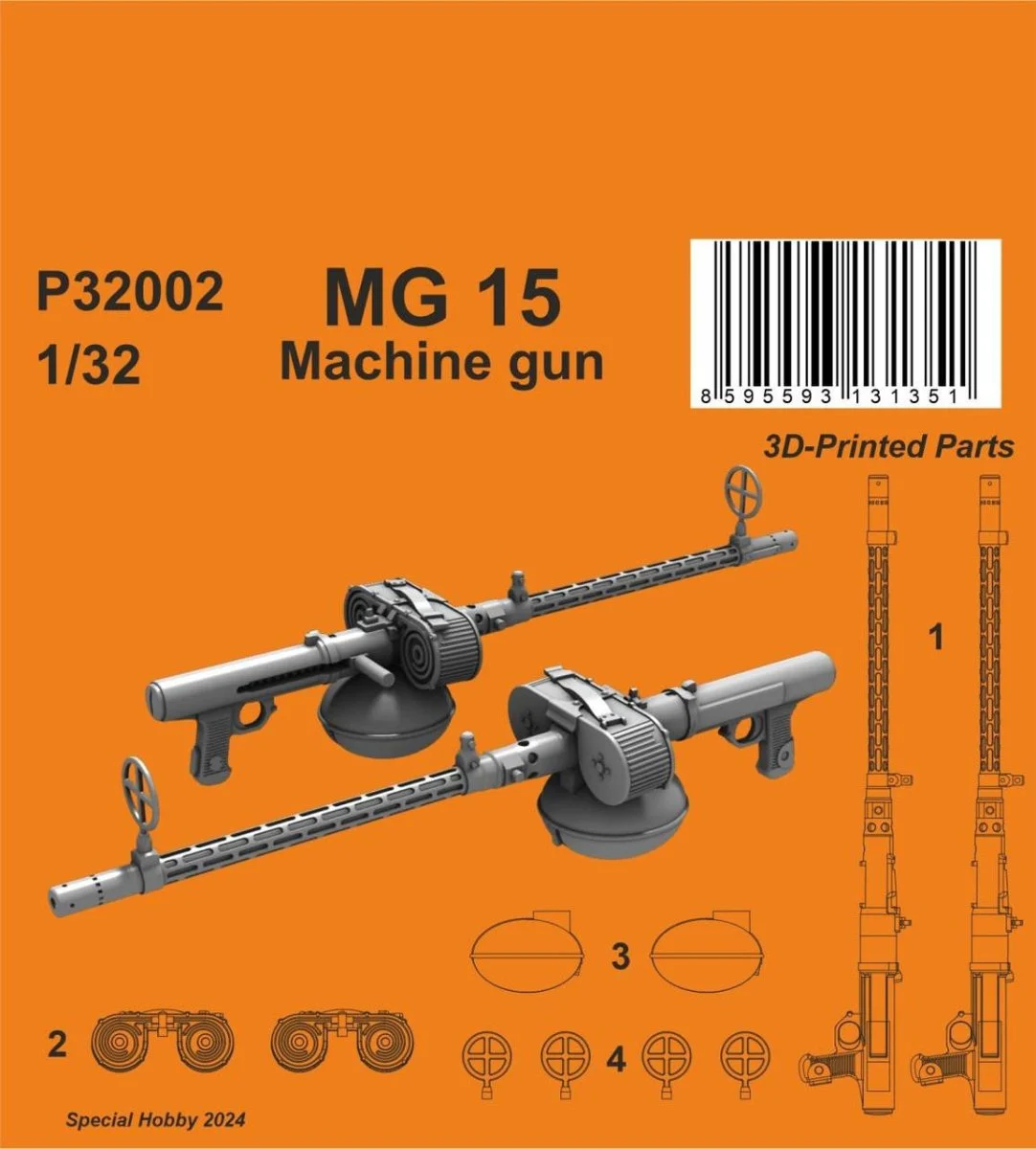 CMK 1/32 CMK MG 15 Machine gun 1/32 (2 pcs)