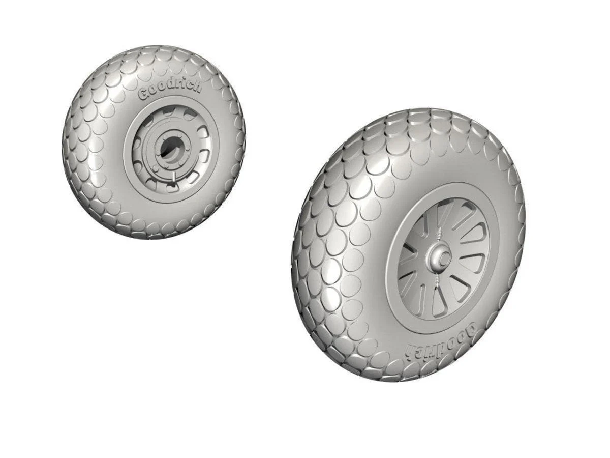 CMK 1/32 CMK P-51D Mustang Wheels (Oval Tread Pattern). for Revell kit Resin