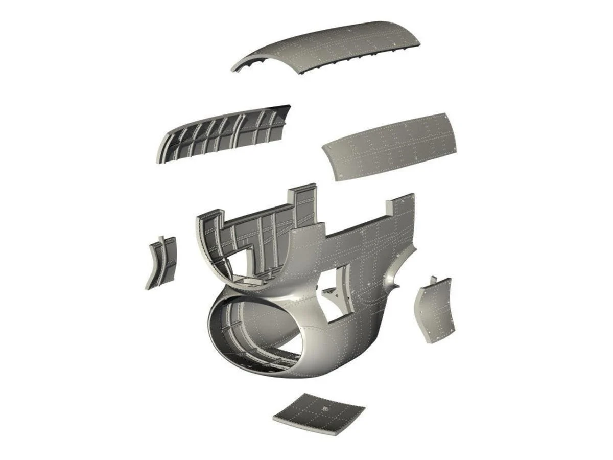 CMK 1/32 CMK Tempest Mk.V Engine Cover Panels for Special Hobby kit Resin