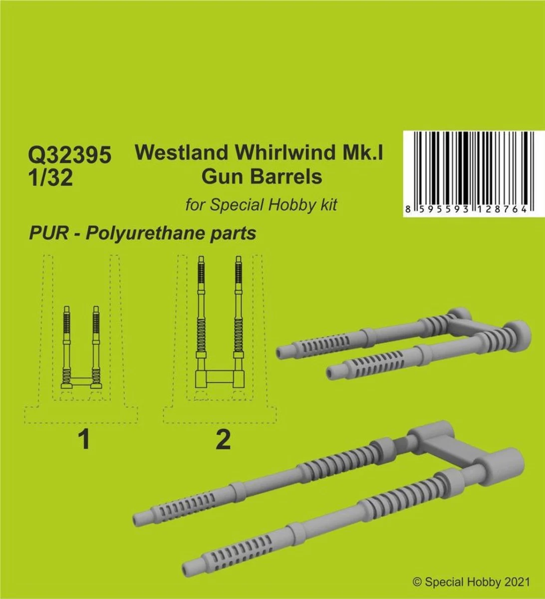 CMK 1/32 CMK Westland Whirlwind Mk.I Gun Barrels Resin