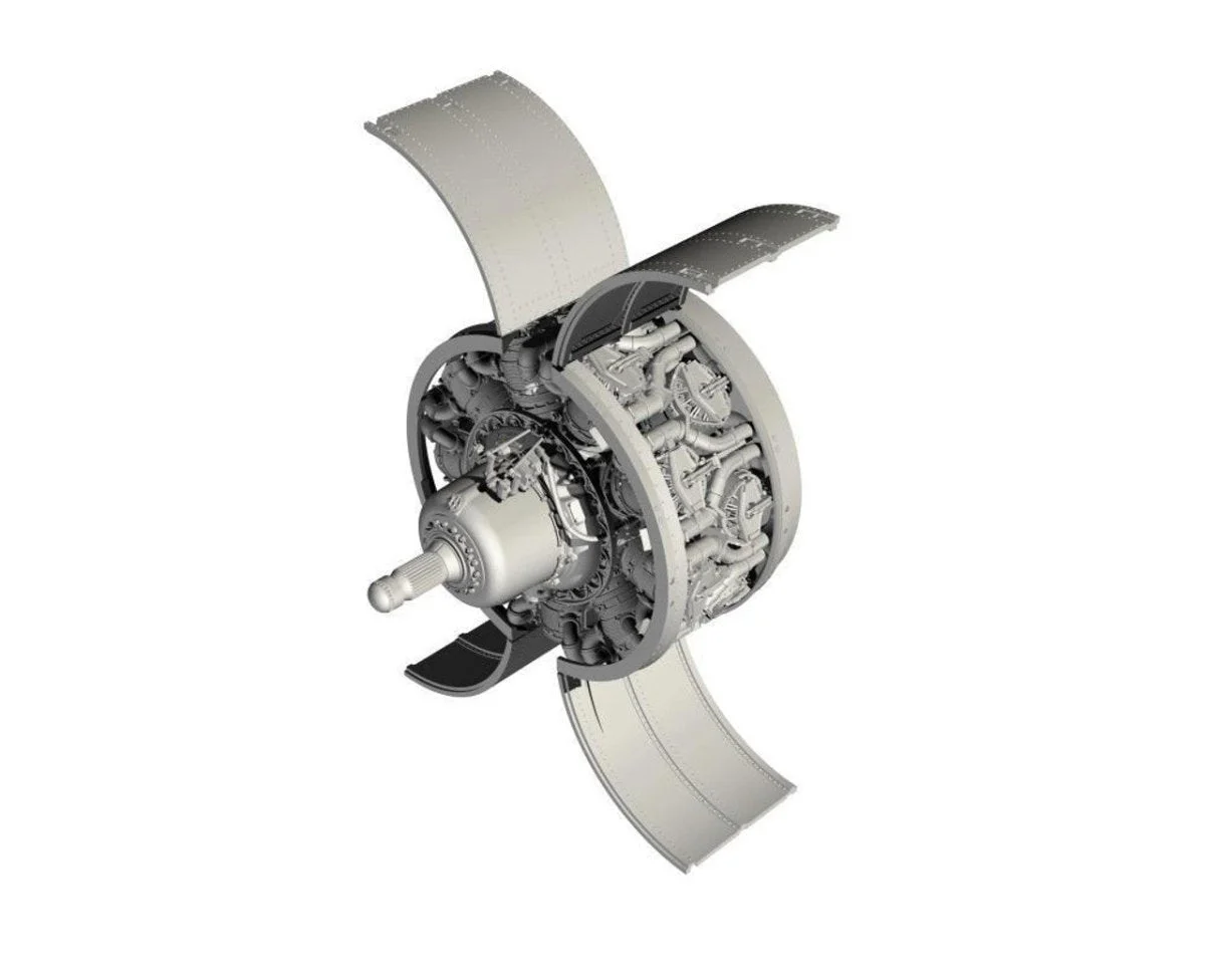 CMK 1/32 CMK WWII Bristol Centaurus Engine for Tempest Mk.II. for Special hobby kit Resin