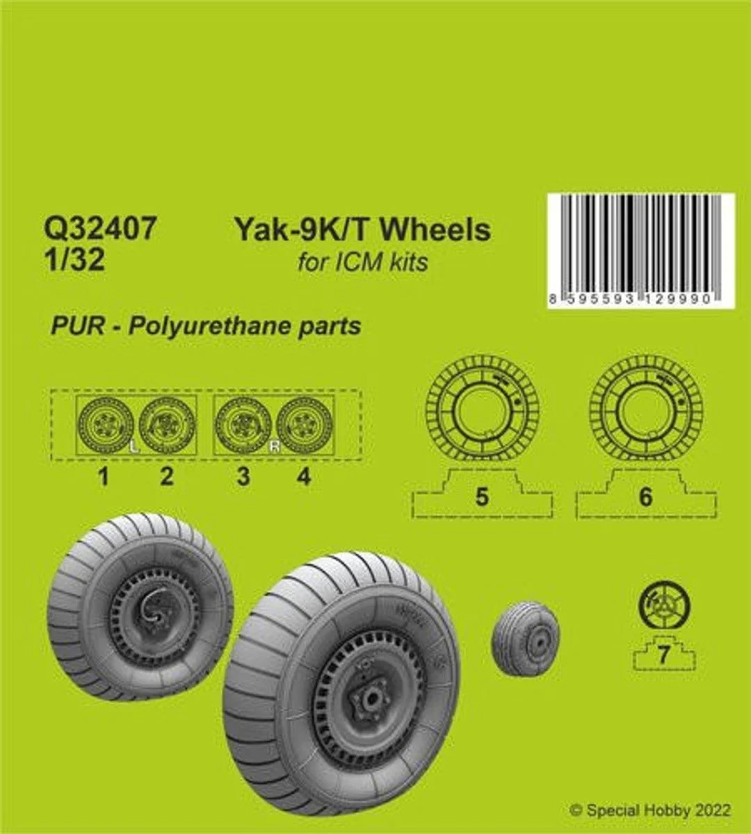 CMK 1/32 CMK Yak-9T Wheels