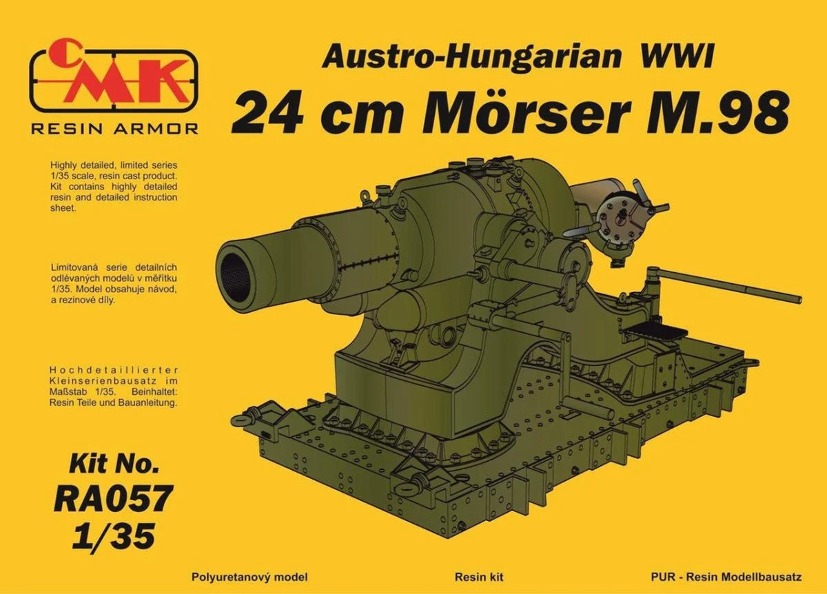 CMK 1/35 CMK Austro-Hungarian WWI 24 cm Morser M.98 1/35 Resin