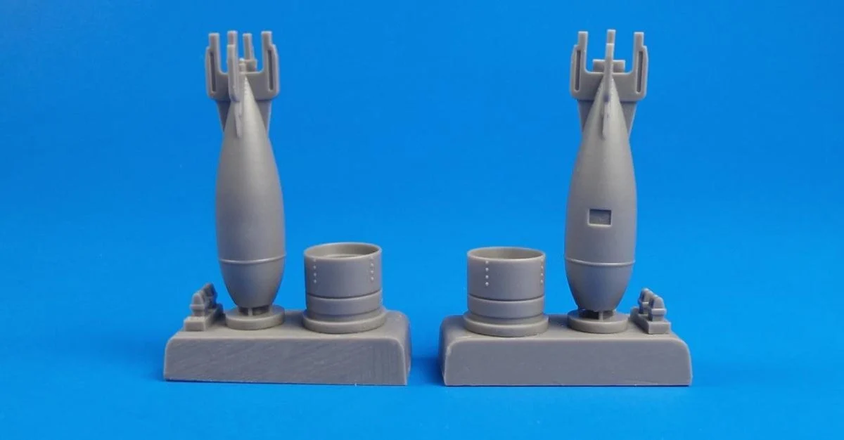 CMK 1/48 CMK Antisubmarine Bomb 500lb Mk.VIII (Great Britain.WWII) 2 pcs Resin