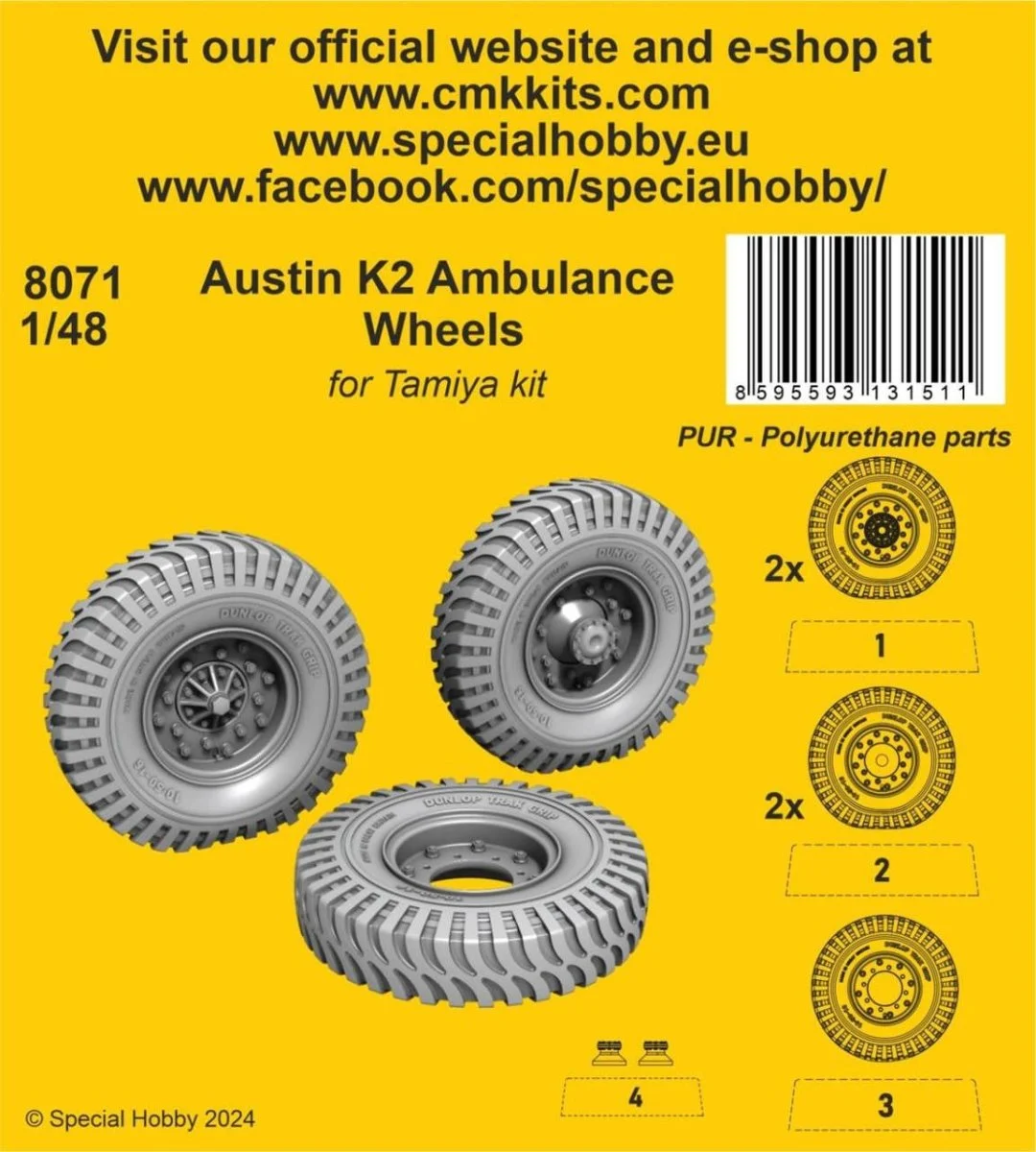 CMK 1/48 CMK Austin K2 Ambulancefor Tamiya kit